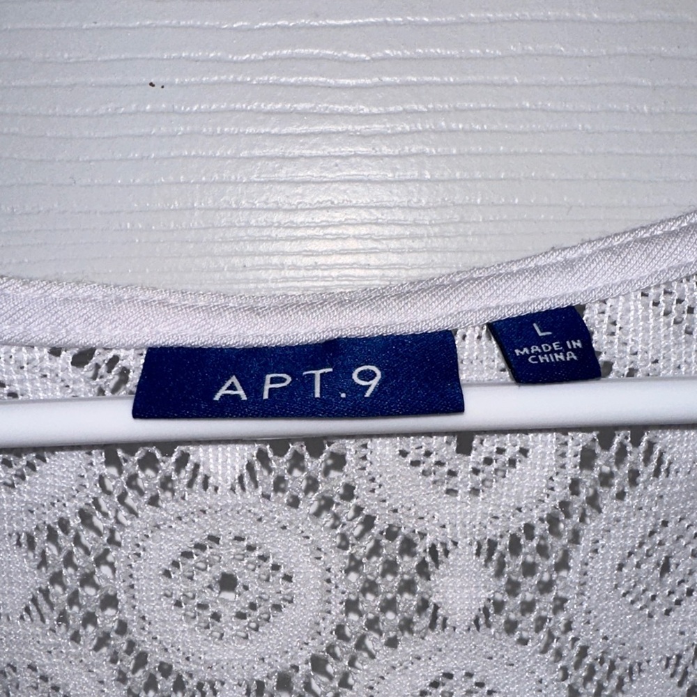 Apt. 9 Elegant White Lace Swim Coverup - Picture 2 of 5